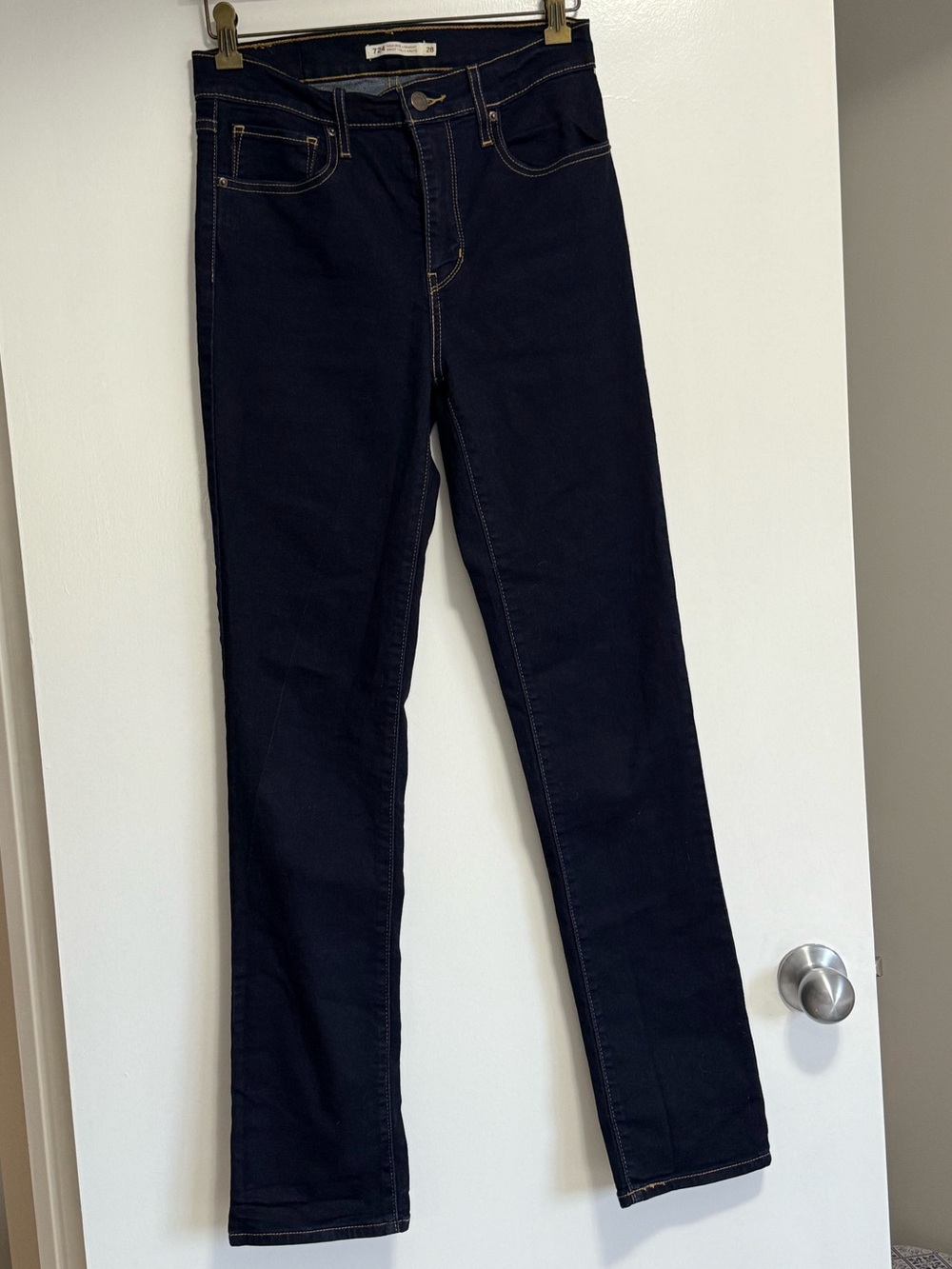 Levi’s 724 High Rise Straight Blue Jeans